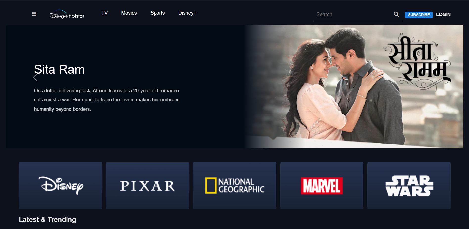 Disney Hotstar Clone - Using React.js
